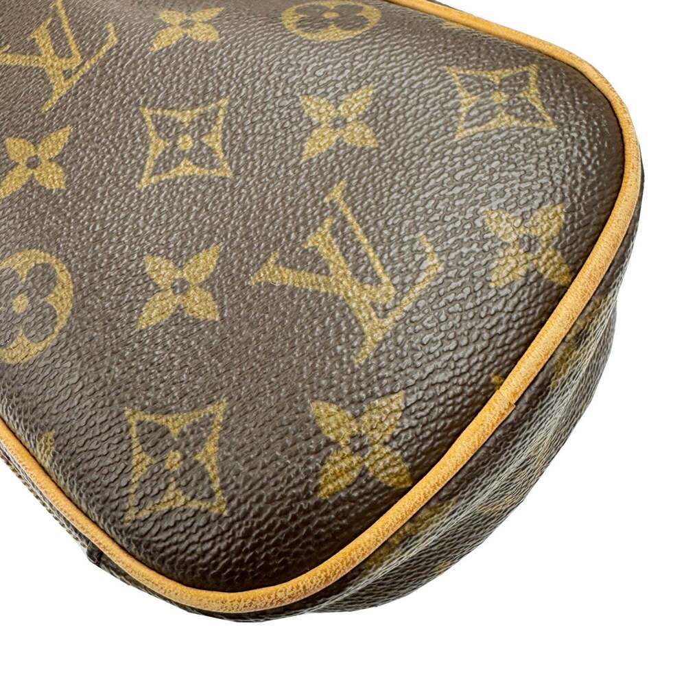 LOUIS VUITTON Authentic Brown Monogram Pochette Shoulder Bag - Picture 4 of 11